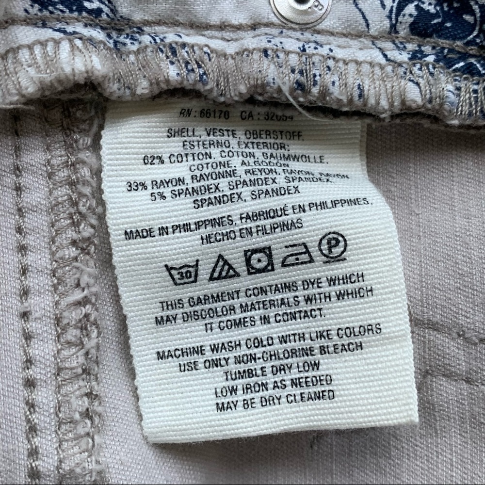 Pilcro and the Letterpress Grey Silver Camo Velvet High-Rise Skinny Pant - Picture 8 of 11